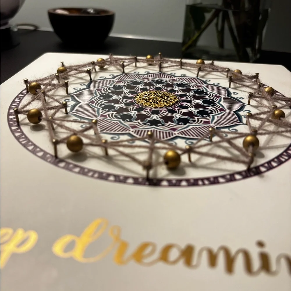 Mandala Wall Art with Inspirational Quote